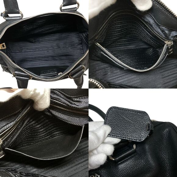 Prada Handbag Leather Black - Picture 7 of 9